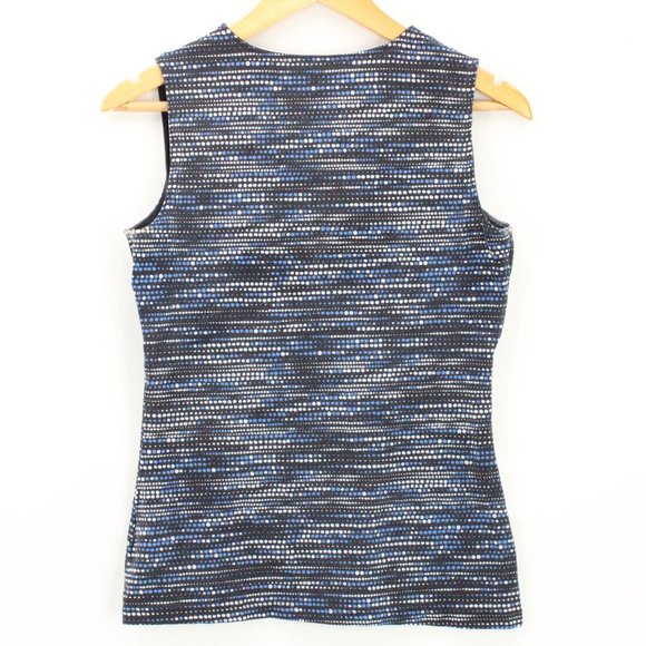 Croft & Barrow Blouse Top Women's Casual Sleeveless Multicolor Polka Pattern S - Picture 5 of 7